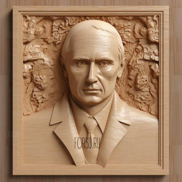 vladimir putin 1 stl model for CNC